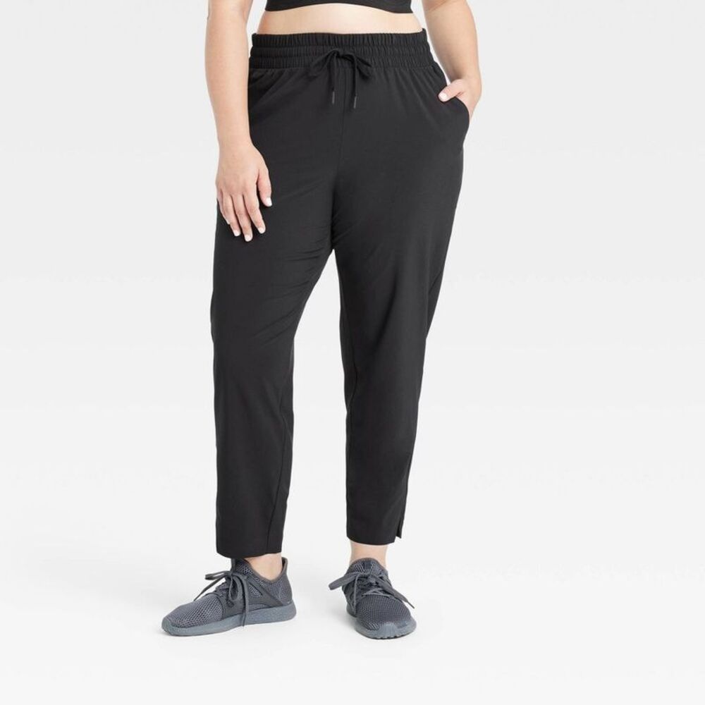 All In Motion - Women's Active Light High-Rise Taper Pants - All I Black - Picture 3 of 4